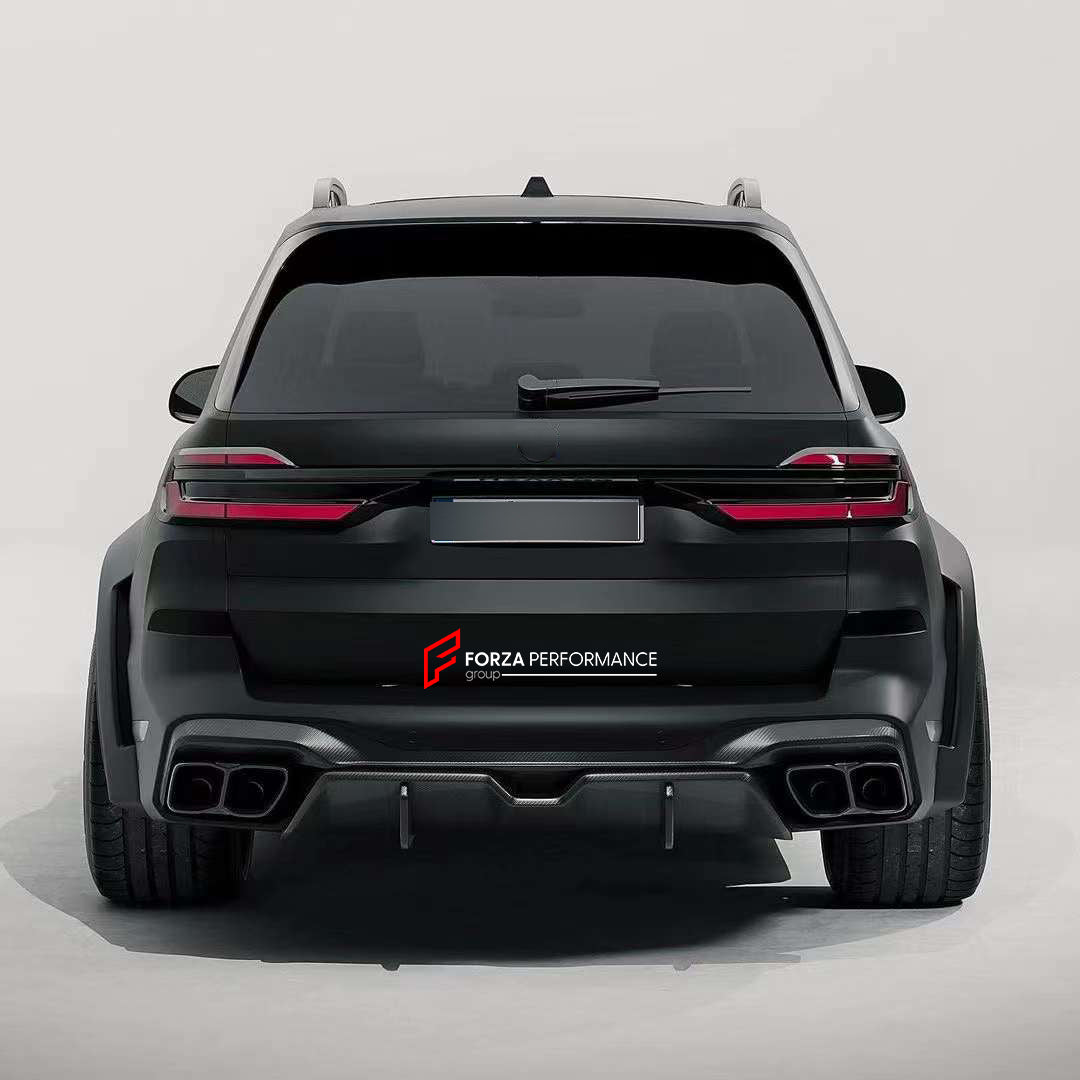 DRY CARBON BODY KIT for BMW X7 G07 LCI 2023 Set includes:  Front Lip Front Air Vents Front Grille Rear Diffuser