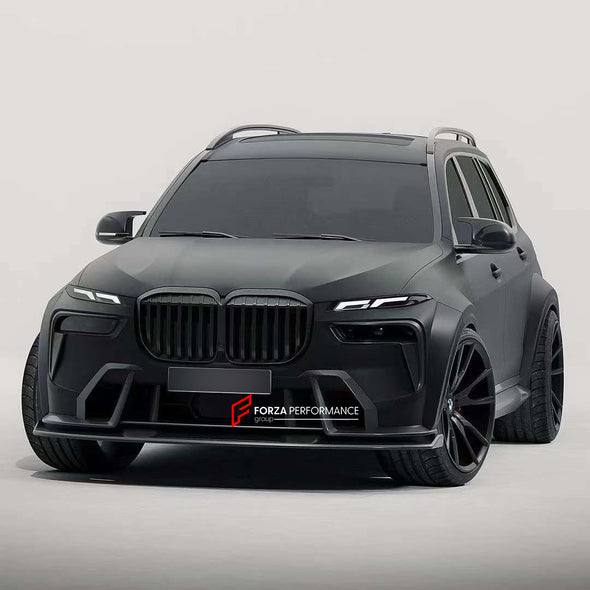 DRY CARBON BODY KIT for BMW X7 G07 LCI 2023 Set includes:  Front Lip Front Air Vents Front Grille Rear Diffuser