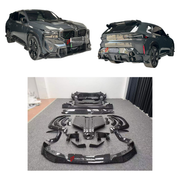 DRY CARBON BODY KIT for BMW XM G09 2023+ FORZA PERFORMANCE custom fit Mansory Style

Set includes:
Front Lip
Front Bumper Canards
Hood Bonnet
Fender Flares
Body Side Door Moldings
Side Skirts
Roof Spoiler
Rear Spoiler Wing
Rear Bumper
Rear Bumper Fins
Rear Diffuser

Material: Dry Carbon

NOTE: Professional installation is required.