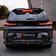 DRY CARBON BODY KIT for BMW XM G09 2023+

Set includes:
Front Lip
Front Bumper Canards
Side Skirts
Roof Spoiler
Ducktail Spoiler
Rear Bumper Fins
Rear Diffuser

Material: Dry Carbon

NOTE: Professional installation is required.