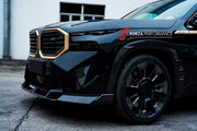 BODY KIT for BMW XM G09 2023+
Set includes:

Front Lip
Mesh Trims
Grille Trims
Hood Bonnet
Side Skirts
Fender Flares
Roof Spoiler
Rear Diffuser
Material: Dry Carbon

NOTE: Professional installation is required.