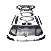 BODY KIT for BMW XM G09 2023+
Set includes:

Front Lip
Mesh Trims
Grille Trims
Hood Bonnet
Side Skirts
Fender Flares
Roof Spoiler
Rear Diffuser
Material: Dry Carbon

NOTE: Professional installation is required.