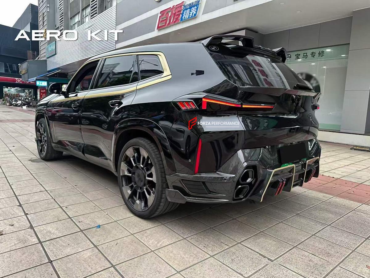 DRY CARBON BODY KIT for BMW XM G09 2023+
Set includes:

Front Lip
Diffuser
Roof Spoiler
Window Spoiler
Material: Dry Carbon

NOTE: Professional installation is required.