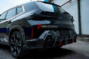 BODY KIT for BMW XM G09 2023+
Set includes:

Front Lip
Mesh Trims
Grille Trims
Hood Bonnet
Side Skirts
Fender Flares
Roof Spoiler
Rear Diffuser
Material: Dry Carbon

NOTE: Professional installation is required.