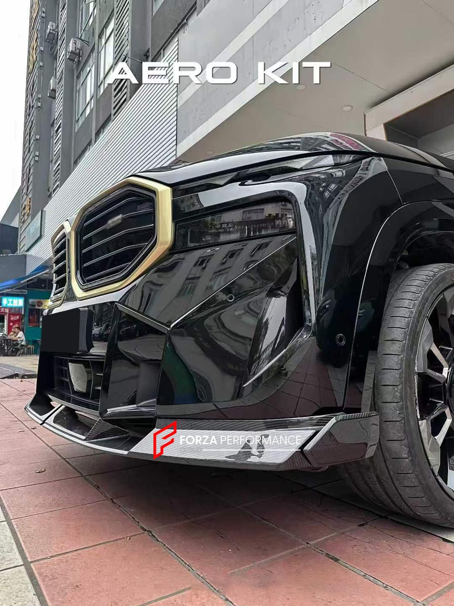 DRY CARBON BODY KIT for BMW XM G09 2023+
Set includes:

Front Lip
Diffuser
Roof Spoiler
Window Spoiler
Material: Dry Carbon

NOTE: Professional installation is required.