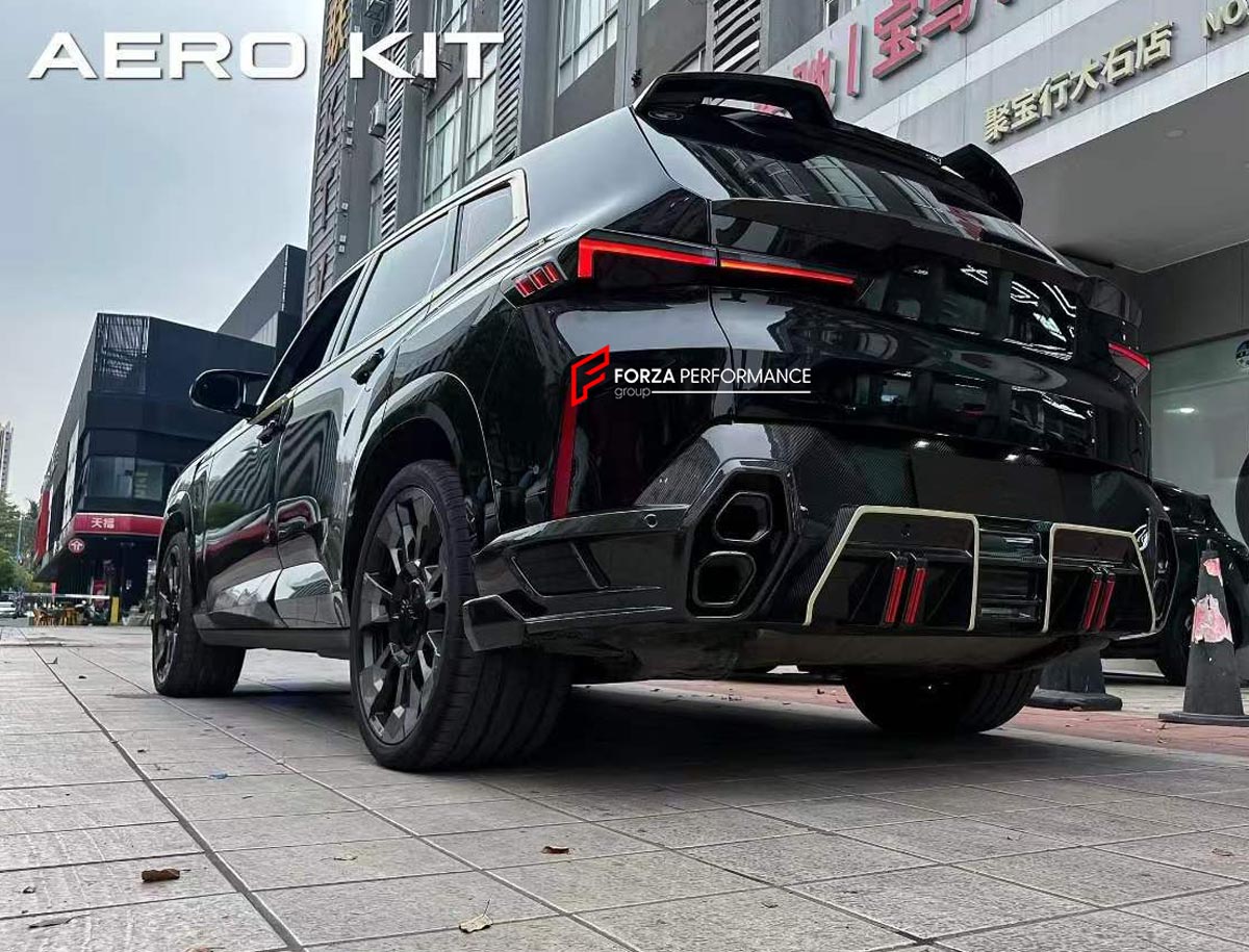 DRY CARBON BODY KIT for BMW XM G09 2023+
Set includes:

Front Lip
Diffuser
Roof Spoiler
Window Spoiler
Material: Dry Carbon

NOTE: Professional installation is required.