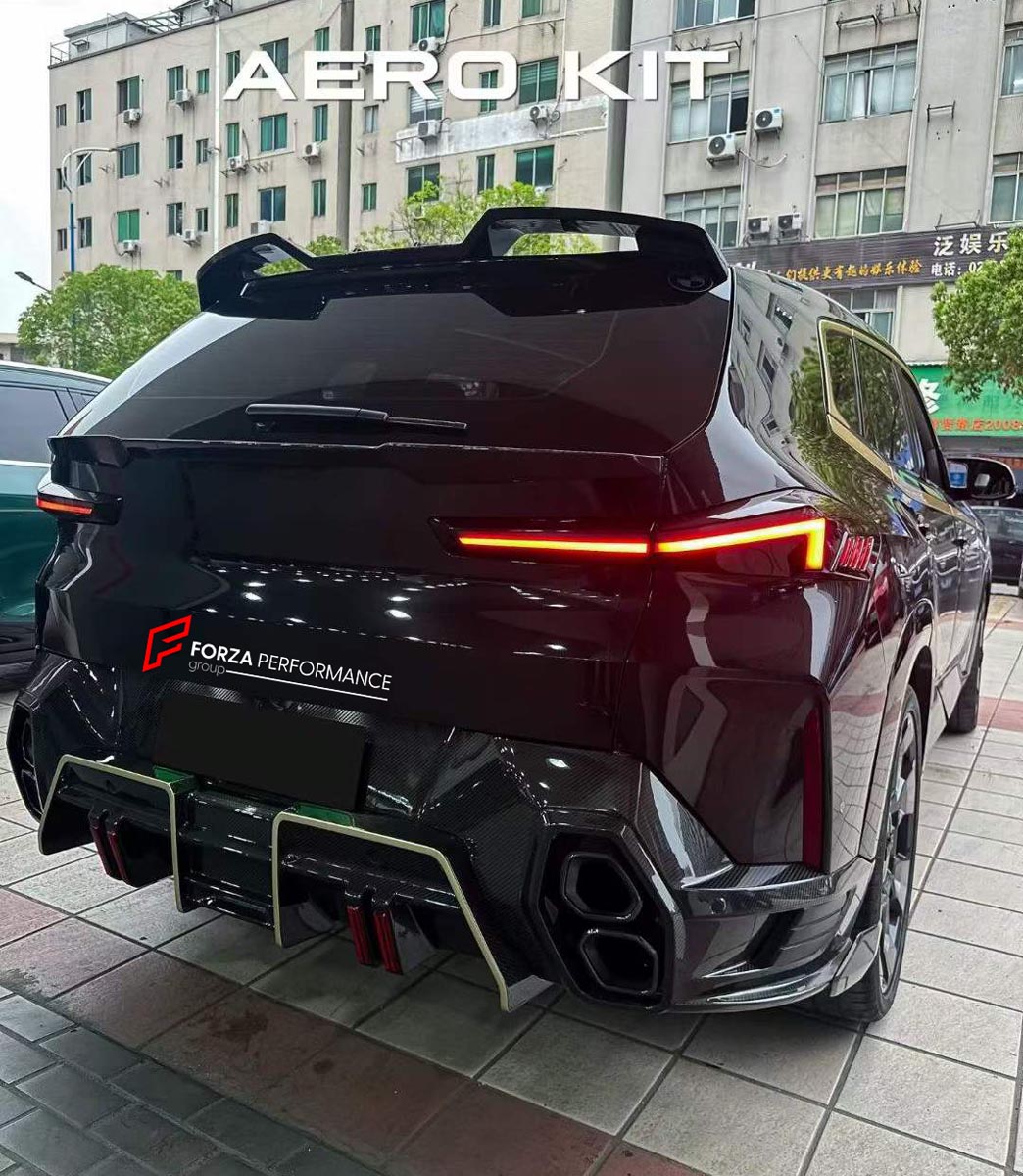 DRY CARBON BODY KIT for BMW XM G09 2023+
Set includes:

Front Lip
Diffuser
Roof Spoiler
Window Spoiler
Material: Dry Carbon

NOTE: Professional installation is required.
