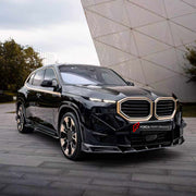 DRY CARBON BODY KIT for BMW XM G09 2023+

Set includes:
Front Lip
Front Bumper Canards
Side Skirts
Roof Spoiler
Ducktail Spoiler
Rear Bumper Fins
Rear Diffuser

Material: Dry Carbon

NOTE: Professional installation is required.