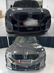 DRY CARBON BODY KIT for BMW XM G09 2023+ FORZA PERFORMANCE custom fit Larte Design Style

Set includes:
Front Lip
Front Bumper Air Vent Covers
Hood Bonnet
Fender Flares
Body Side Door Moldings
Side Skirts
Roof Spoiler
Rear Spoiler Wing
Rear Bumper Fins
Rear Diffuser

Material: Dry Carbon

NOTE: Professional installation is required.