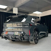 DRY CARBON BODY KIT for BMW XM G09 2023+ FORZA PERFORMANCE custom fit Mansory Style

Set includes:
Front Lip
Front Bumper Canards
Hood Bonnet
Fender Flares
Body Side Door Moldings
Side Skirts
Roof Spoiler
Rear Spoiler Wing
Rear Bumper
Rear Bumper Fins
Rear Diffuser

Material: Dry Carbon

NOTE: Professional installation is required.