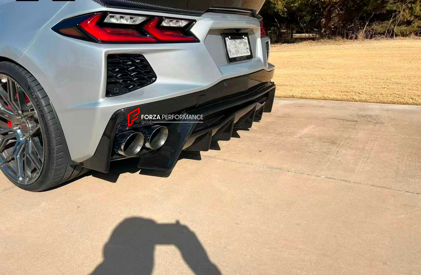 DRY CARBON REAR DIFFUSER for CHEVROLET CORVETTE C8 2020+

Set includes:

Rear Diffuser

Material: Dry Carbon

NOTE: Professional installation is required.