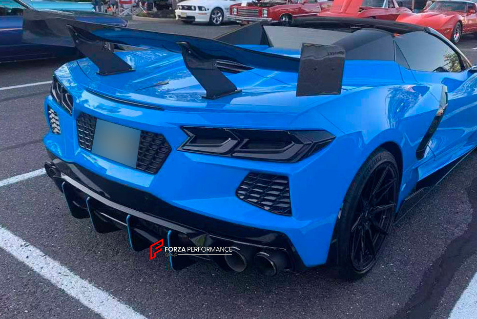 DRY CARBON REAR DIFFUSER for CHEVROLET CORVETTE C8 2020+

Set includes:

Rear Diffuser

Material: Dry Carbon

NOTE: Professional installation is required.