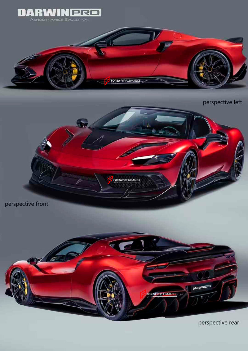 AUTHENTIC DARWINPRO DRY CARBON BODY KIT for FERRARI 296 GTB 2022+