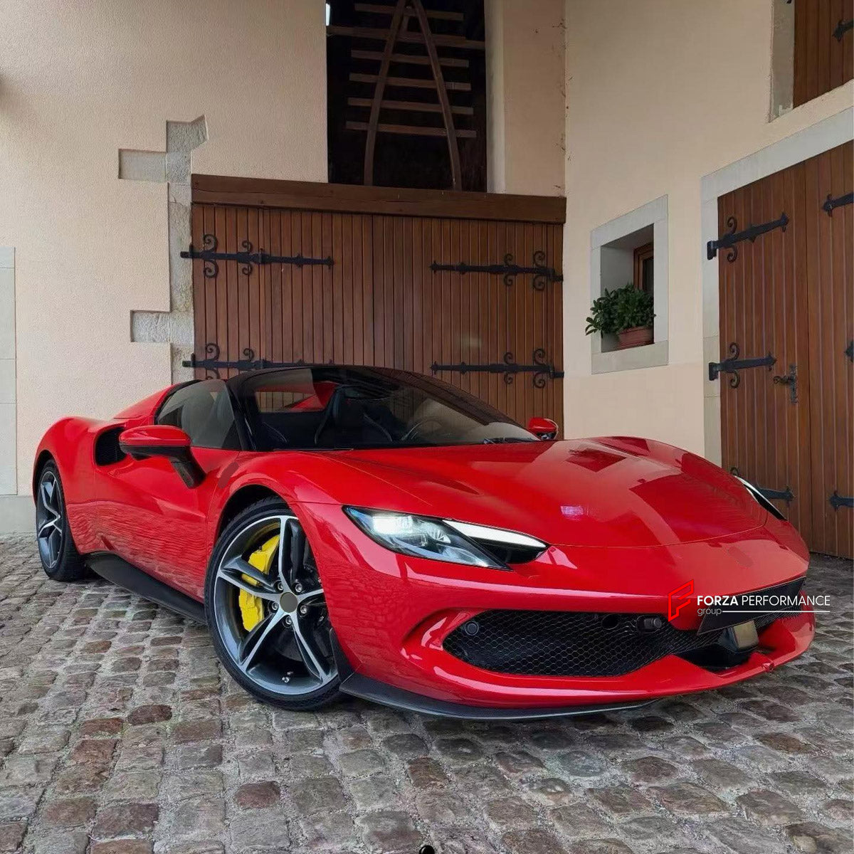 DRY CARBON BODY KIT for FERRARI 296 GTB GTS 2022+

Set includes:
Front Lip
Side Skirts
Rear Diffuser
Center Console Cover
Bucket Seats

Material: Dry Carbon

NOTE: Professional installation is required.