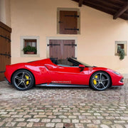 DRY CARBON BODY KIT for FERRARI 296 GTB GTS 2022+

Set includes:
Front Lip
Side Skirts
Rear Diffuser
Center Console Cover
Bucket Seats

Material: Dry Carbon

NOTE: Professional installation is required.