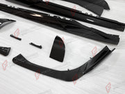 DRY CARBON BODY KIT for FERRARI 296 GTB GTS 2022+ FORZA PERFORMANCE custom fit Novitec Style

Set includes:
Front Lip
Front Bumper Canards
Side Skirts
Side Air Inlet Trims
Side Mirror Covers
Ducktail Spoiler
Rear Diffuser

Material: Dry Carbon

NOTE: Professional installation is required.