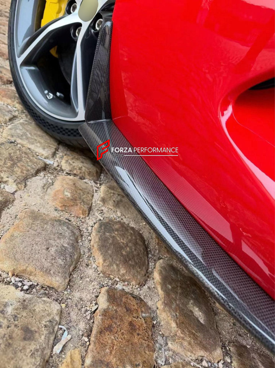 DRY CARBON BODY KIT for FERRARI 296 GTB GTS 2022+

Set includes:
Front Lip
Side Skirts
Rear Diffuser
Center Console Cover
Bucket Seats

Material: Dry Carbon

NOTE: Professional installation is required.