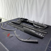 DRY CARBON BODY KIT for FERRARI 296 GTB GTS 2022+

Set includes:
Front Lip Splitter
Side Skirts
Rear Diffuser

Material: Dry Carbon

NOTE: Professional installation is required.