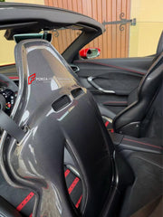 DRY CARBON BODY KIT for FERRARI 296 GTB GTS 2022+

Set includes:
Front Lip
Side Skirts
Rear Diffuser
Center Console Cover
Bucket Seats

Material: Dry Carbon

NOTE: Professional installation is required.