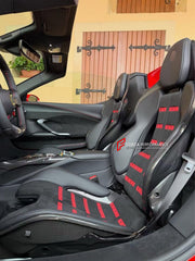 DRY CARBON BODY KIT for FERRARI 296 GTB GTS 2022+

Set includes:
Front Lip
Side Skirts
Rear Diffuser
Center Console Cover
Bucket Seats

Material: Dry Carbon

NOTE: Professional installation is required.