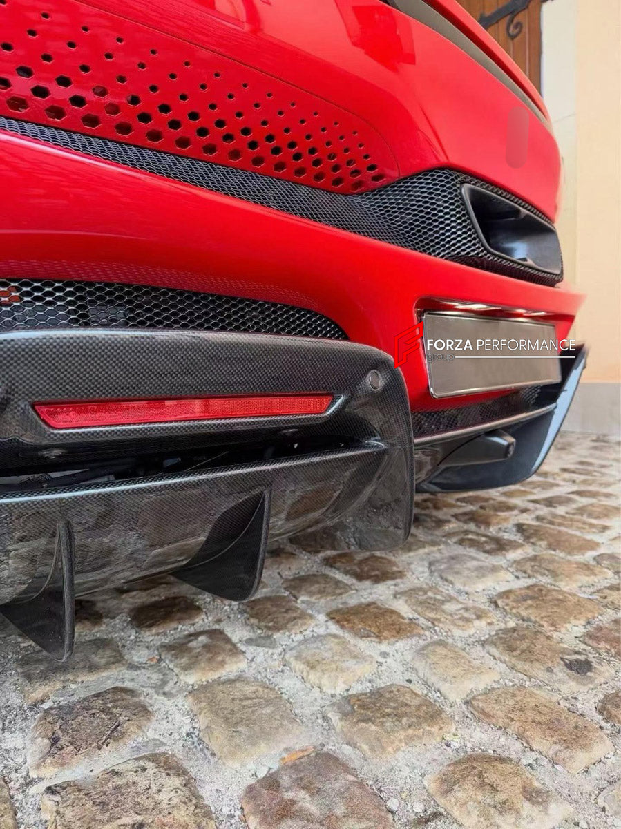 DRY CARBON BODY KIT for FERRARI 296 GTB GTS 2022+

Set includes:
Front Lip
Side Skirts
Rear Diffuser
Center Console Cover
Bucket Seats

Material: Dry Carbon

NOTE: Professional installation is required.