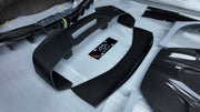 CARBON BODY KIT for FERRARI 296 GTB/GTS  Set includes: Front Lip Front Bumper Air Vent Covers Hood Panel Trim Fender Vents Side Skirts Side Air Vent Covers Engine Cover Rear Spoiler Rear Diffuser