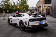 DRY CARBON BODY KIT for FERRARI 812 SUPERFAST 2017 - 2023 FORZA PERFORMANCE custom fit Mansory Style

Set includes:
Front Lip
Front Bumper Canards
Hood Bonnet
Front Fenders
Side Skirts
Rear Spoiler Wing
Rear Bumper Fins
Rear Diffuser

Material: Dry Carbon

NOTE: Professional installation is required.