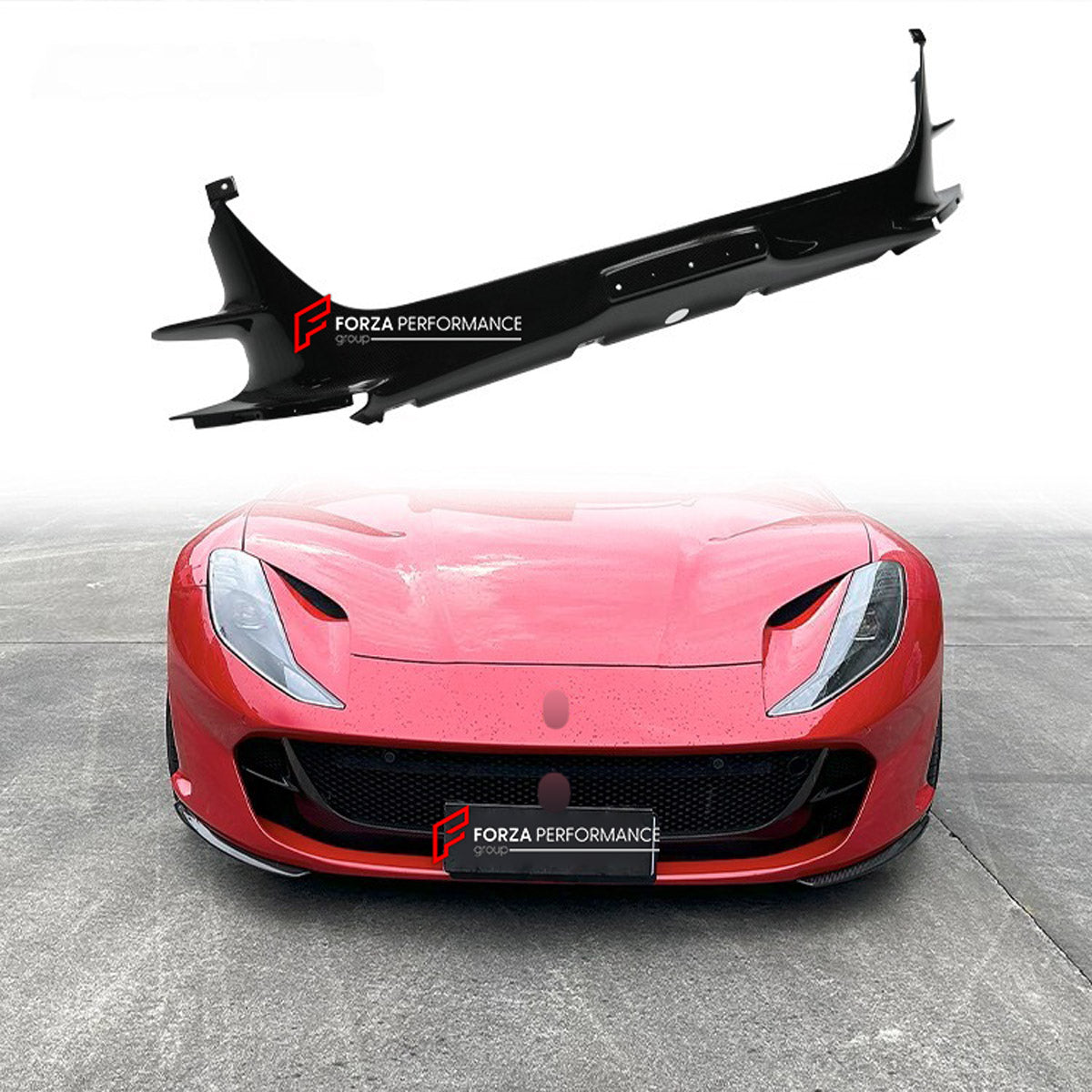 DRY CARBON BODY KIT for FERRARI 812 SUPERFAST GTS 2017 - 2024 FORZA PERFORMANCE custom fit OEM Style

Set includes:
Front Lip
Front Lip Splitter
Side Skirts
Tail Light Covers
Rear Diffuser
Rear Bumper Exhaust Trims

Material: Dry Carbon

NOTE: Professional installation is required.