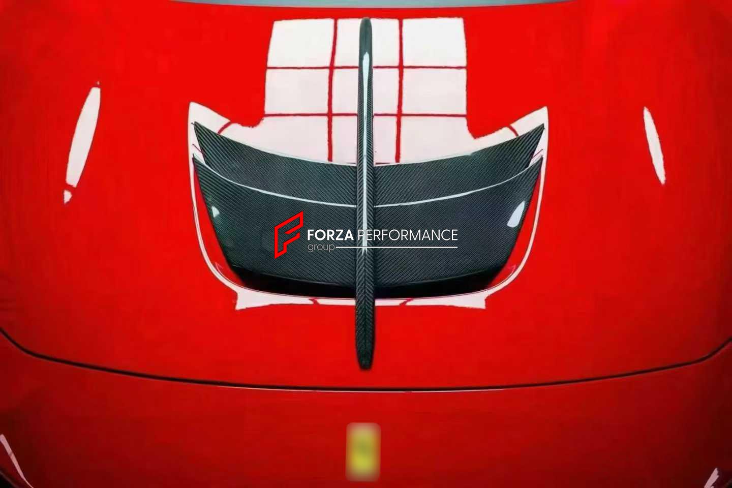 DRY CARBON BODY KIT for FERRARI F8 2019 - 2022
Set includes:

Front Lip
Front Bumper Vents
Front Bumper Canards
Hood Bonnet
Side Skirts
Rear Spoiler
Rear Diffuser
Material: Dry Carbon

NOTE: Professional installation is required.