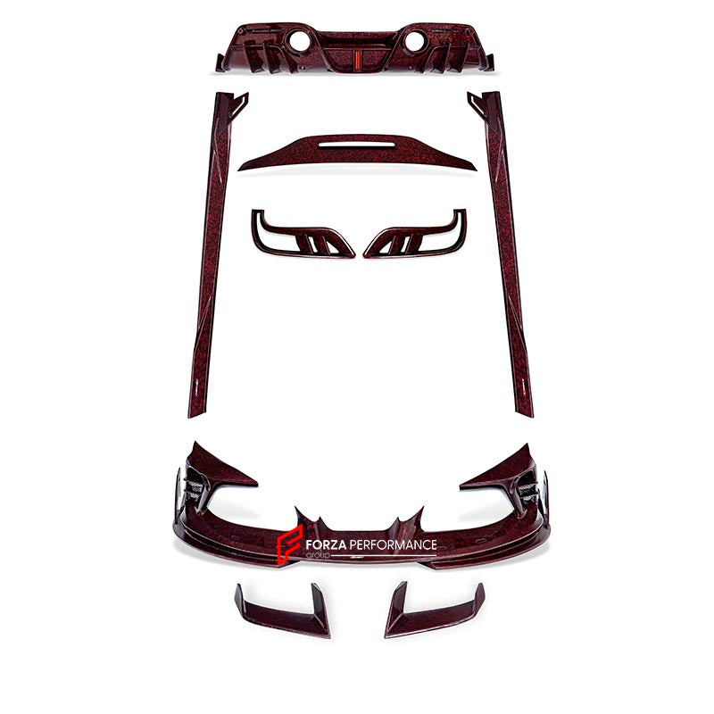 DRY CARBON BODY KIT for FERRARI F8 Spider 2020+ Forza Performance custom fit CMST design style 