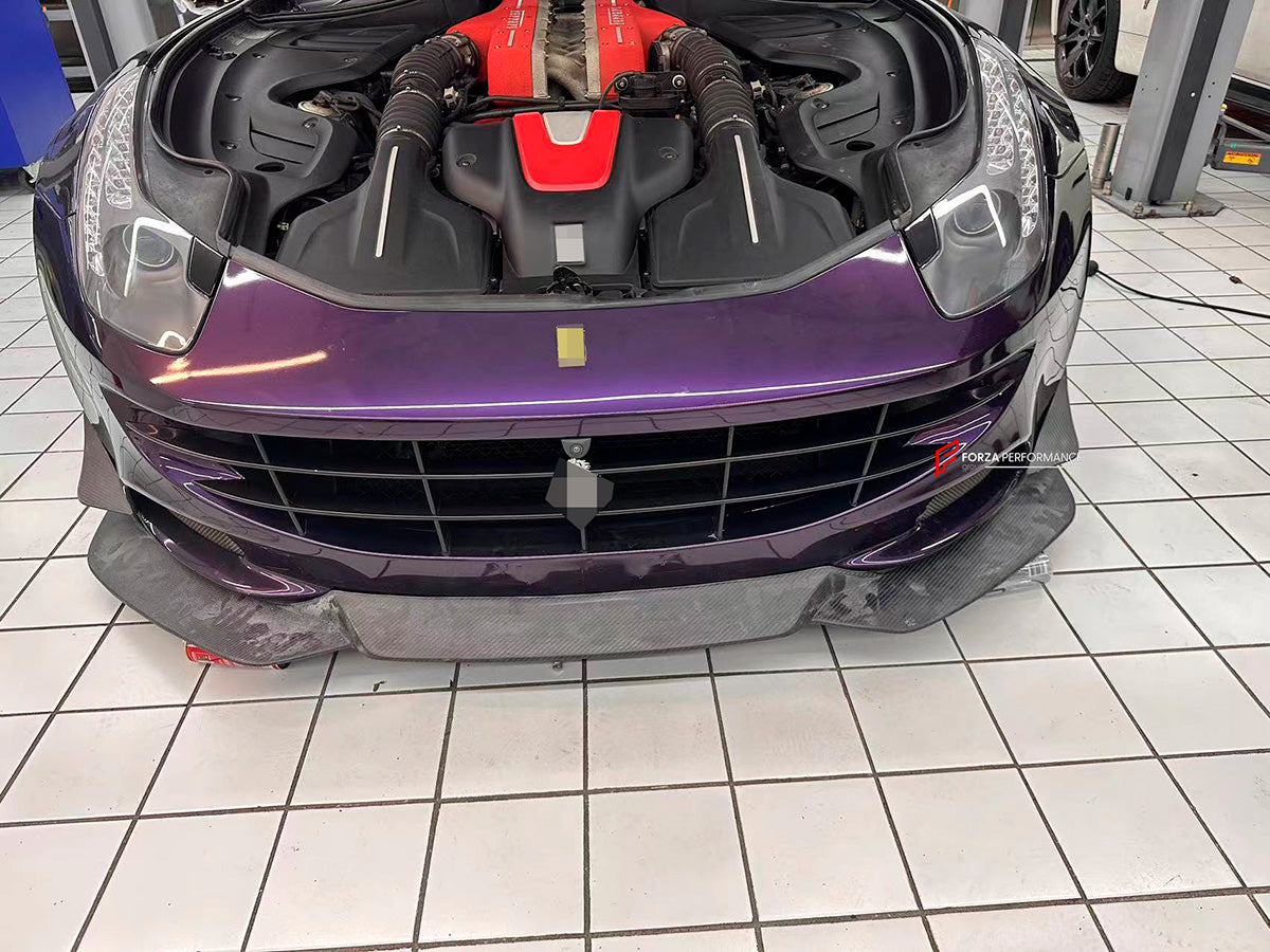 DRY CARBON BODY KIT for FERRARI FF 2011 - 2017

Set includes:

Front Lip
Side Skirts
Roof Spoiler
Rear Trunk Spoiler
Rear Diffuser Add-Ons

Material: Dry Carbon