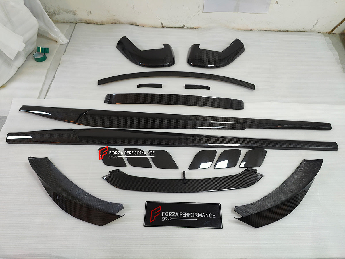 DRY CARBON BODY KIT for FERRARI GTC4 LUSSO 2016 - 2020

Set includes:

Front Lip
Front Strut
Front Fenders Air Vent Trims
Side Skirts
Roof Spoiler
Rear Spoiler
Rear Diffuser Add-Ons

Material: Dry Carbon Fiber

NOTE: Professional installation is required.

Contact us for pricing