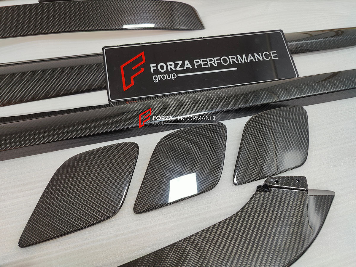 DRY CARBON BODY KIT for FERRARI GTC4 LUSSO 2016 - 2020

Set includes:

Front Lip
Front Strut
Front Fenders Air Vent Trims
Side Skirts
Roof Spoiler
Rear Spoiler
Rear Diffuser Add-Ons

Material: Dry Carbon Fiber

NOTE: Professional installation is required.

Contact us for pricing