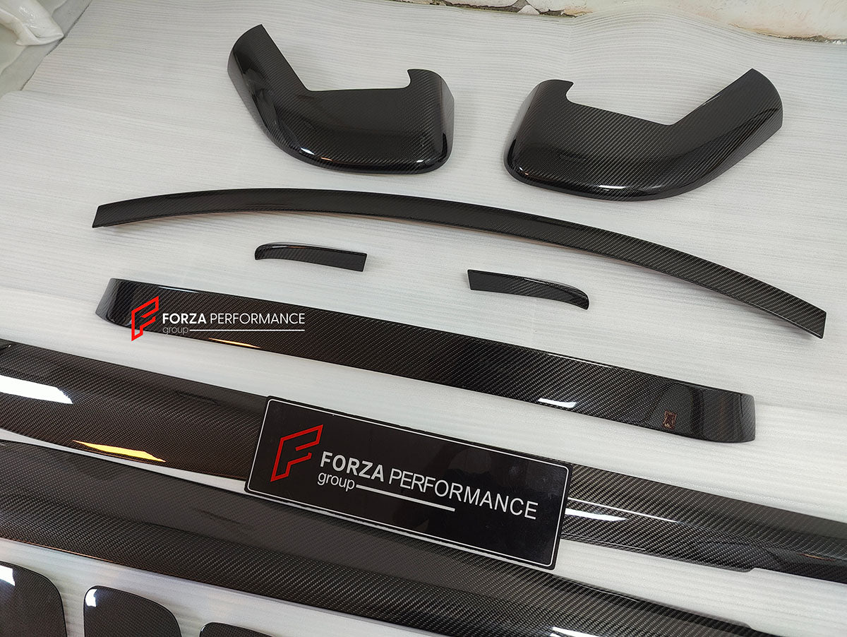 DRY CARBON BODY KIT for FERRARI GTC4 LUSSO 2016 - 2020

Set includes:

Front Lip
Front Strut
Front Fenders Air Vent Trims
Side Skirts
Roof Spoiler
Rear Spoiler
Rear Diffuser Add-Ons

Material: Dry Carbon Fiber

NOTE: Professional installation is required.

Contact us for pricing