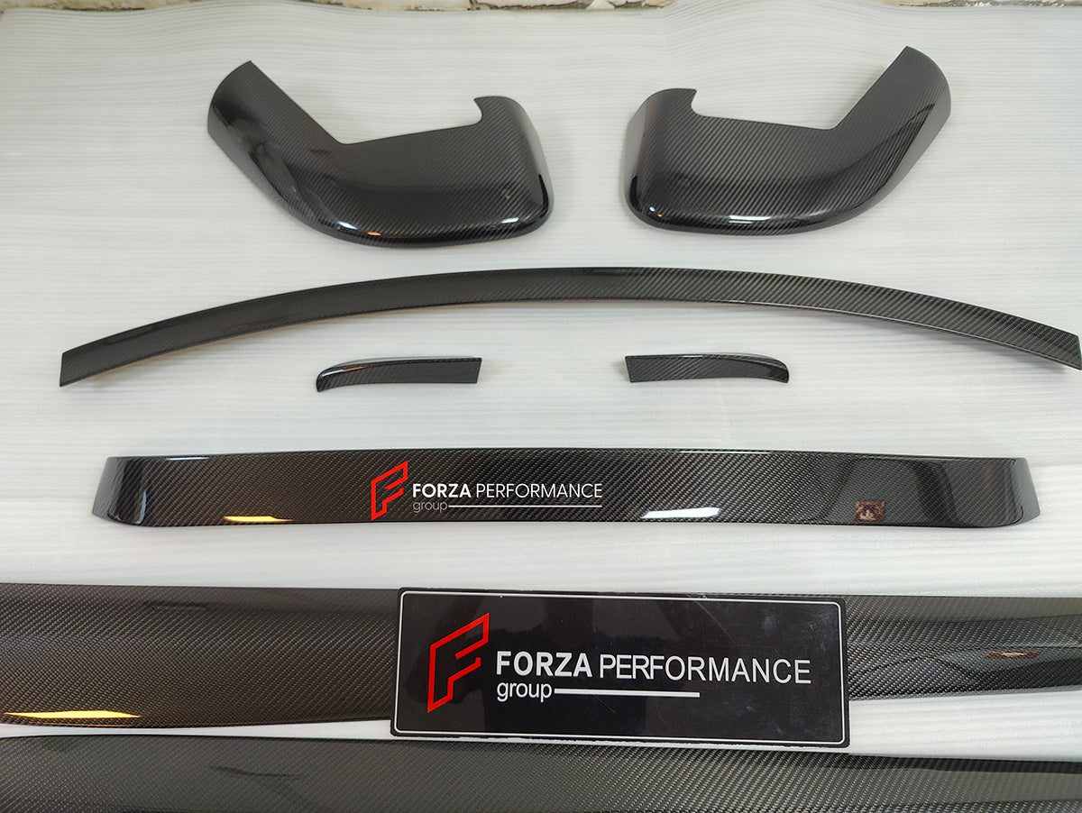 DRY CARBON BODY KIT for FERRARI GTC4 LUSSO 2016 - 2020

Set includes:

Front Lip
Front Strut
Front Fenders Air Vent Trims
Side Skirts
Roof Spoiler
Rear Spoiler
Rear Diffuser Add-Ons

Material: Dry Carbon Fiber

NOTE: Professional installation is required.

Contact us for pricing
