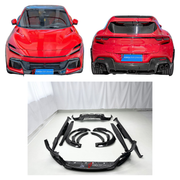 DRY CARBON BODY KIT for FERRARI PUROSANGUE 2023+ FORZA PERFORMANCE custom fit OEM Style

Set includes:
Front Lip
Fender Flares
Side Skirts
Rear Diffuser

Material: Dry Carbon

NOTE: Professional installation is required.