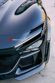 DRY CARBON BODY KIT for FERRARI PUROSANGUE 2023+ FORZA PERFORMANCE custom fit Novitec Style
Set includes:

Front Lip
Front Bumper
Hood Bonnet
Engine Cover
Front Fender Flares
Side Mirror Covers
Side Skirts
Rear Fender Flares
Roof Spoiler
Ducktail Spoiler
Rear Diffuser
Material: Dry Carbon

NOTE: Professional installation is required.