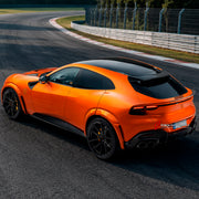 DRY CARBON BODY KIT for FERRARI PUROSANGUE 2023+ FORZA PERFORMANCE custom fit Novitec Style
Set includes:

Front Lip
Front Bumper
Hood Bonnet
Front Fender Flares
Side Mirror Covers
Side Skirts
Rear Fender Flares
Roof Spoiler
Ducktail Spoiler
Rear Diffuser
Material: Dry Carbon

NOTE: Professional installation is required.