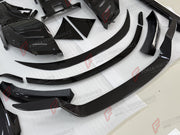 DRY CARBON BODY KIT for FERRARI PUROSANGUE 2023+ FORZA PERFORMANCE custom fit Novitec Style
Set includes:

Front Lip
Front Bumper
Hood Bonnet
Engine Cover
Front Fender Flares
Side Mirror Covers
Side Skirts
Rear Fender Flares
Roof Spoiler
Ducktail Spoiler
Rear Diffuser
Material: Dry Carbon

NOTE: Professional installation is required.