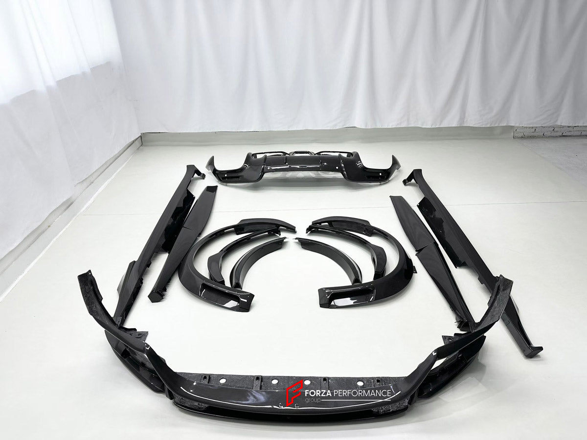 DRY CARBON BODY KIT for FERRARI PUROSANGUE 2023+ FORZA PERFORMANCE custom fit OEM Style

Set includes:
Front Lip
Fender Flares
Side Skirts
Rear Diffuser

Material: Dry Carbon

NOTE: Professional installation is required.