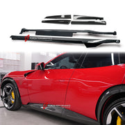 DRY CARBON BODY KIT for FERRARI PUROSANGUE 2023+ FORZA PERFORMANCE custom fit OEM Style

Set includes:
Front Lip
Fender Flares
Side Skirts
Engine Bay Trim Covers
Rear Diffuser

Material: Dry Carbon

NOTE: Professional installation is required.
