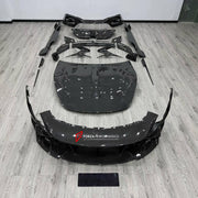 DRY CARBON BODY KIT for FERRARI ROMA 2020 - 2025 FORZA PERFORMANCE custom fit Mansory Style

Set includes:
Front Lip
Front Bumper Assembly
Hood Bonnet
Side Fender Vents
Side Mirror Covers
Side Skirts
Ducktail Spoiler
Rear Bumper Assembly
Rear Diffuser

Material: Dry Carbon

NOTE: Professional installation is required.