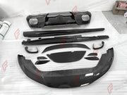 DRY CARBON BODY KIT FOR FERRARI ROMA 2020-2025 Set includes:  Front Lip Side Skirts Rear Diffuser  Rear Spoiler  Bumper Splitter  Side Vent Cover  Tail Vent Cover