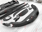 DRY CARBON BODY KIT FOR FERRARI ROMA 2020-2025 Set includes:  Front Lip Side Skirts Rear Diffuser  Rear Spoiler  Bumper Splitter  Side Vent Cover  Tail Vent Cover