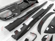 DRY CARBON BODY KIT FOR FERRARI ROMA 2020-2025 Set includes:  Front Lip Side Skirts Rear Diffuser  Rear Spoiler  Bumper Splitter  Side Vent Cover  Tail Vent Cover