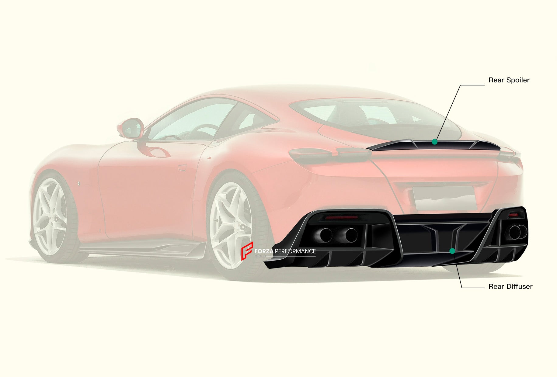 DRY CARBON BODY KIT for FERRARI ROMA 2019+

Set includes:

Front Lip
Grille
Hood/Bonnet
Side Skirts
Rear Spoiler
Rear Diffuser

Material: Dry Carbon

* Each part can be sent separately. If you need, please contact us.