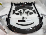 DRY CARBON BODY KIT for FERRARI SF90 2019+
Set includes:

Front Lip
Front Bumper Canards
Hood Bonnet Trim
Side Mirror Covers
Side Skirts
Rear Side Air Vents
Engine Bay Cover Lid
Rear Spoiler
Rear Diffuser
Material: Dry Carbon

NOTE: Professional installation is required.