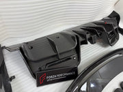 DRY CARBON BODY KIT for FERRARI SF90 2019+
Set includes:

Front Lip
Front Bumper Canards
Hood Bonnet Trim
Side Mirror Covers
Side Skirts
Rear Side Air Vents
Engine Bay Cover Lid
Rear Spoiler
Rear Diffuser
Material: Dry Carbon

NOTE: Professional installation is required.
