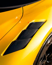 DRY CARBON BODY KIT for FERRARI SF90 2019+
Set includes:

Front Lip
Front Bumper Canards
Hood Bonnet Trim
Side Mirror Covers
Side Skirts
Rear Side Air Vents
Engine Bay Cover Lid
Rear Spoiler
Rear Diffuser
Material: Dry Carbon

NOTE: Professional installation is required.