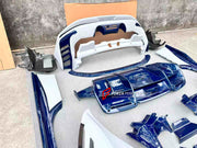 DRY CARBON BODY KIT for FERRARI SF90 2019+

Set includes:

Front Bumper Assembly
Front Bumper Canards
Front Splitter Endplates
Hood Bonnet
Front Trunk Trim
Front Fenders
Side Skirts
Quarter Panels
Side Air Vents
Engine Bay Cover Lid
Rear Wing Spoiler
Rear Bumper Assembly
Rear Diffuser

Material: Dry Carbon

Note: Professional installation is required.